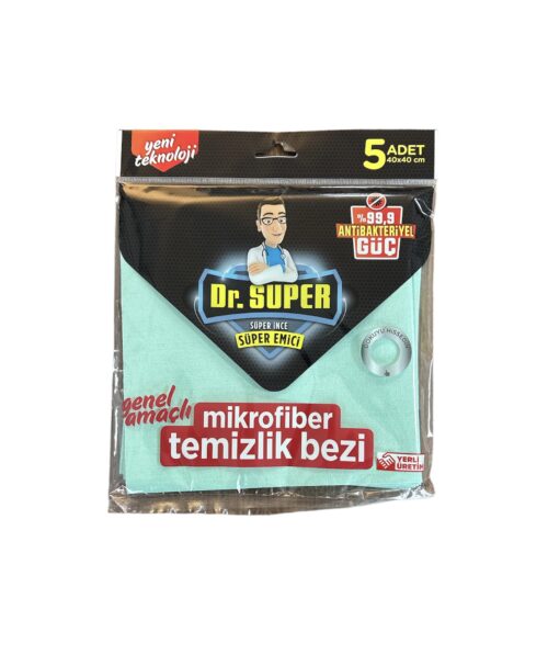 Dr. Super Mikrofiber Temizlik Bezi 5’li