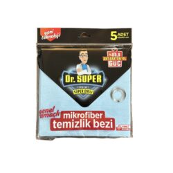 Dr. Super Mikrofiber Temizlik Bezi 5’li MAVİ
